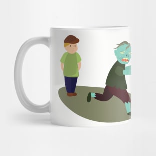 Halloween Hesitant Zombie Mug